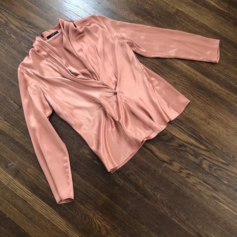 ETRO 100% Silk Drape Blouse